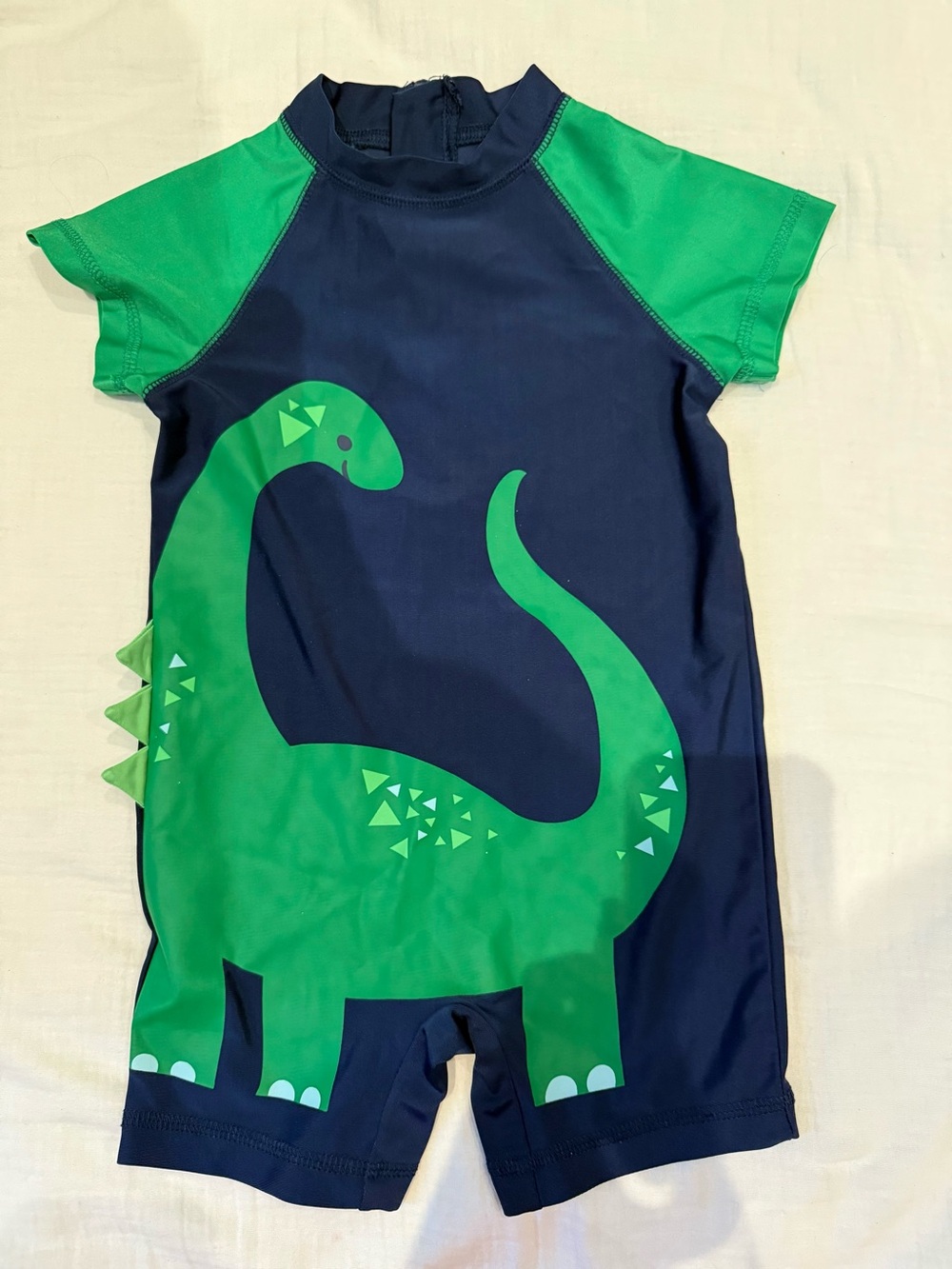 H&M Navy & Green Dinosaur Rashguard Swimsuit